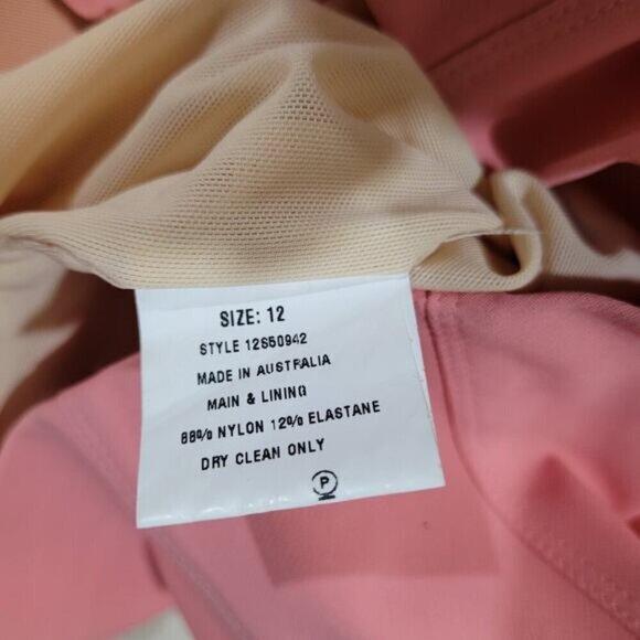 Manning Cartell Pink High Neck Bodycon Sleeveless Pencil Dress - Size‎ 8 - Picture 9 of 10